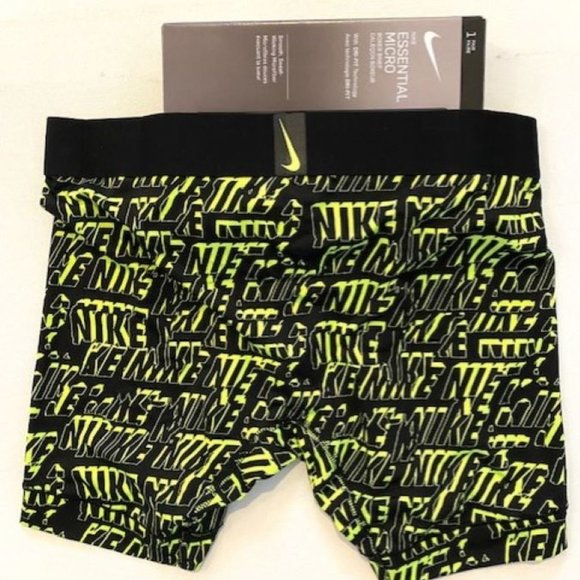 Nike  Essential Micro Boxer Brief Black / Green - Picture 3 of 3